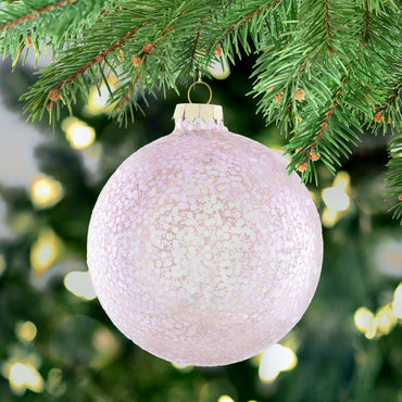 PINK Glob, sticlă, D.8cm