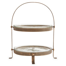 TONDA Platou servire, metal, L.39.5cm