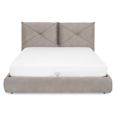 MAILAND Pat tapițat, 160x200cm, somieră rabatabilă și ladă depozitare incluse