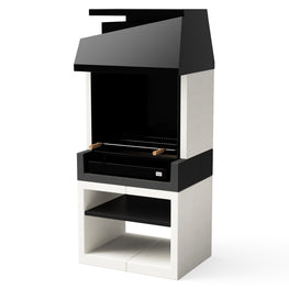 KITAWAY Corp grătar carbune/lemne cu coș fum