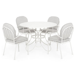 BOTANIC Set mobilier terasă/grădină, 4 scaune și masă