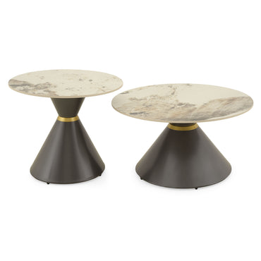 CARMEN Set 2 măsuțe cafea