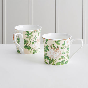 PEONY Set 2 căni, porțelan, 300ml