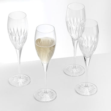 DIAMANTE Set 4 pahare șampanie, 220ml