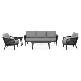 ORSO Set mobilier terasă/grădină, 2 fotolii, canapea și 2 măsuțe