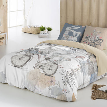 RABBIT Set așternut 3 piese copii, 140x200cm