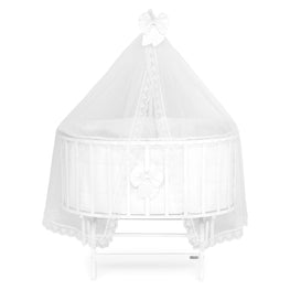 FAIRYTALE Pat bebe, saltea, așternut și baldachin incluse