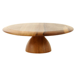 MASAI Platou cu picior, lemn, D.32cm