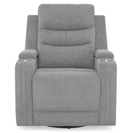 PARKER Fotoliu cu recliner electric și balans, suport pahare, stofă