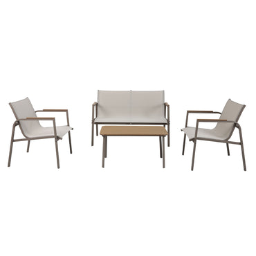 PARMA Set mobilier terasă/grădină, 2 fotolii, canapea și masă