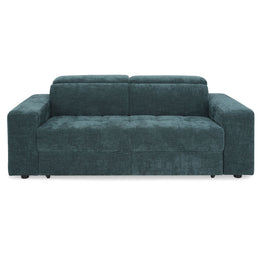 GRETNA Canapea extensibilă 3 locuri, mecanism tetiere, stofă