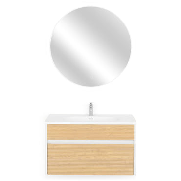 GLORIA/APOLLO Set mobilier baie, mască lavoar, lavoar și oglindă