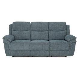 JERSEY Canapea 3 locuri, 2 reclinere manuale, stofă