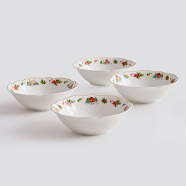 WONDERLAND Set 4 boluri individuale, porțelan