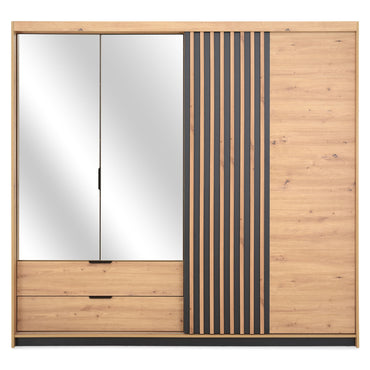 KENNON Dulap 3 uși, 2 sertare