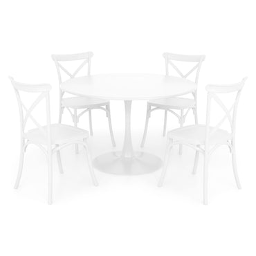 PLEZURO/SUCCOR Set mobilier terasă/grădină, 4 scaune și masă