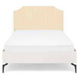 WAVE NOCE Pat copii, tapițat, 120x200cm, somieră inclusă