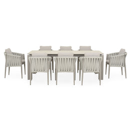 DAYTONA Set mobilier terasă/grădină, 8 scaune și masă extensibilă