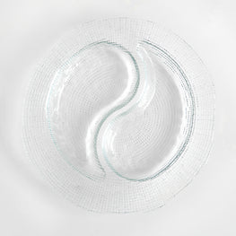 MOON Platou servire, sticlă, D.31cm