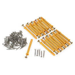 DECORIF OUTDOOR Set feronerie montaj set 4 panouri decorative WPC coextrudat