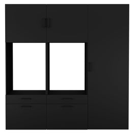 WASH&STORE Set mobilier baie, 5 piese dulapuri baie mașina spălat/uscător