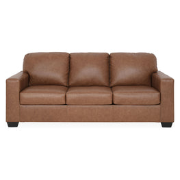 ANSLEY Canapea extensibilă, 3 locuri, piele