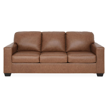 ANSLEY Canapea extensibilă, 3 locuri, piele