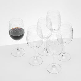 OSCAR Set 6 pahare vin roșu, 390ml