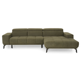 MALTA Colțar extensibil șezut culisant cu șezlong stânga/dreapta, mecanism tetiere, stofă