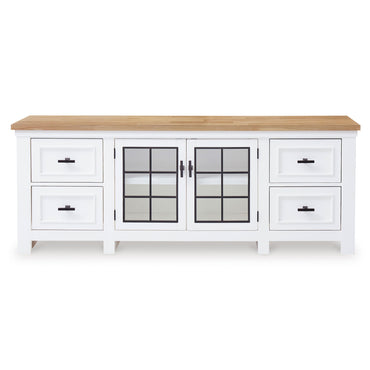 ASHBRYN Comodă TV, 2 uși, 4 sertare