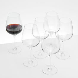 DIVINE Set 6 pahare vin roșu, sticlă