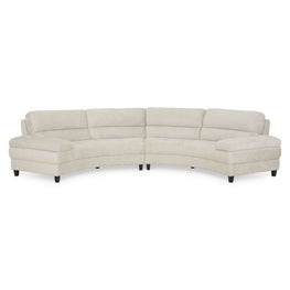 RODO Canapea semicerc cu brațe, stofă