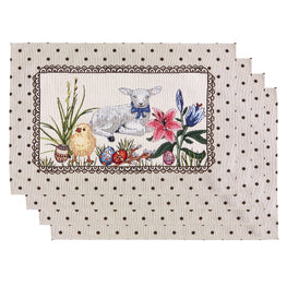 UNA Set 4 suporturi farfurie