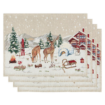 GLORIA Set 4 suporturi farfurie