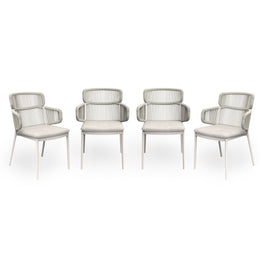 BILBAO Set 4 scaune exterior