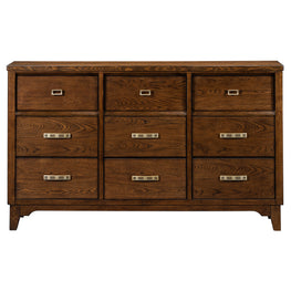 LAWRENCE Comodă lată, 9 sertare - Articol resigilat