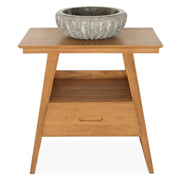 MIZU Set mobilier baie, mască lavoar și lavoar marmură