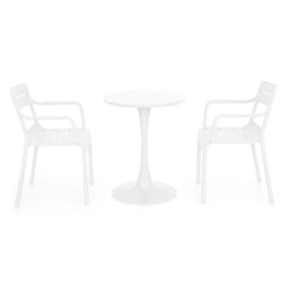 PLEZURO/CRUSOE Set mobilier terasă/grădină, 2 scaune și masă