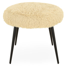 MERIBEL Taburet, imitație blană