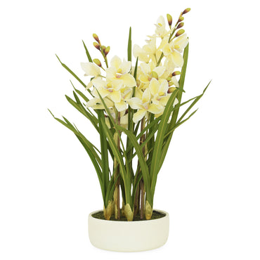 ORHIDEE CYMBIDIUM Aranjament flori artificiale în ghiveci