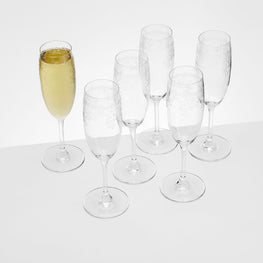 OSCAR Set 6 pahare șampanie, 220ml