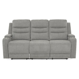 PARKER Canapea 3 locuri cu 2 reclinere electrice, stofă