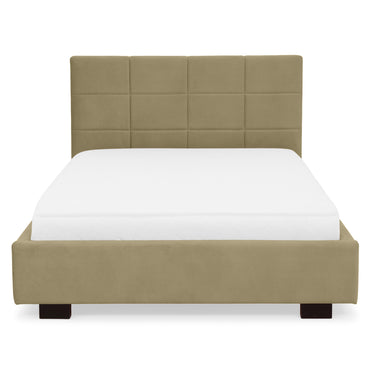 PRAGA Pat tapițat, 120x200cm, somieră rabatabilă și ladă depozitare incluse