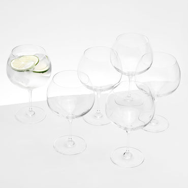 DIVINE Set 6 pahare gin, sticlă, 790ml