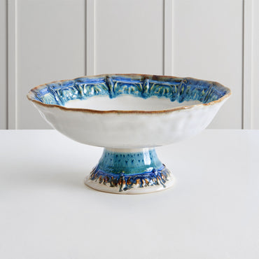 TITANIC Platou cu picior, ceramică, D.28cm