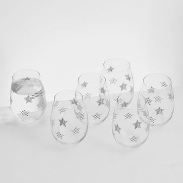 STAR Set 6 pahare diverse băuturi, sticlă, 500ml