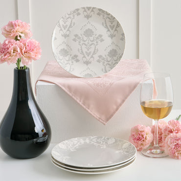 TIFFANY Set 4 farfurii desert, porțelan, D.20cm