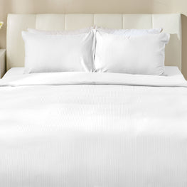 SATIN STRIPE Set așternut 4 piese, 200x220cm