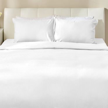 SATIN STRIPE Set așternut 4 piese, 200x220cm