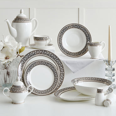 VIGGO Set veselă, porțelan, 37 piese